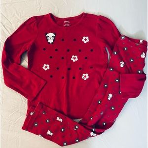Gymboree best friend panda 2pcs outfits long sleeves shirt leggings set size 9